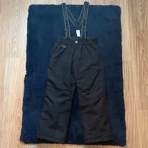 Gerry Black Kids Snow Pants with Suspenders